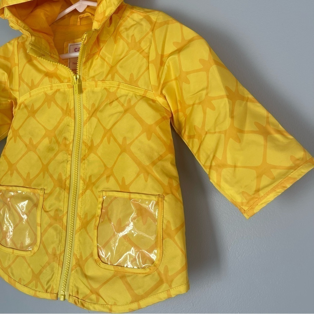 Carter’s Unisex Pineapple Rain Coat Jacket 24Months Outdoor Fall Waterproof - Picture 2 of 6